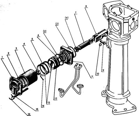 Цилиндр гидроусилителя рулевого управления. Запасные части к трактору ...