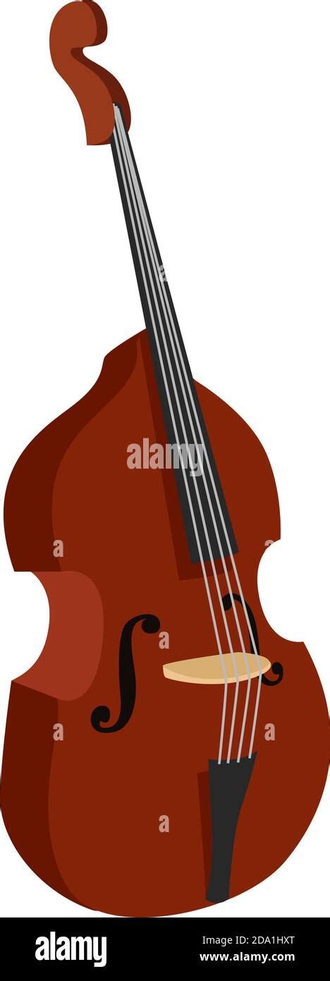 Double Bass Illustration Vector On White Background Stock Vector Image And Art Alamy