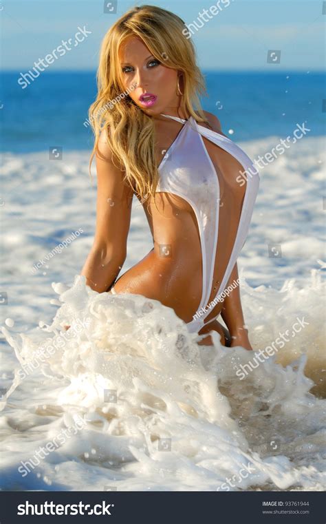 Sexy Beach Bikini Girl Foto Stok 93761944 Shutterstock