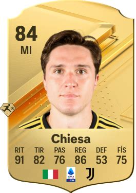 Valoraciones Jugadora De EA Sports FC 24 Federico Chiesa Electronic Arts