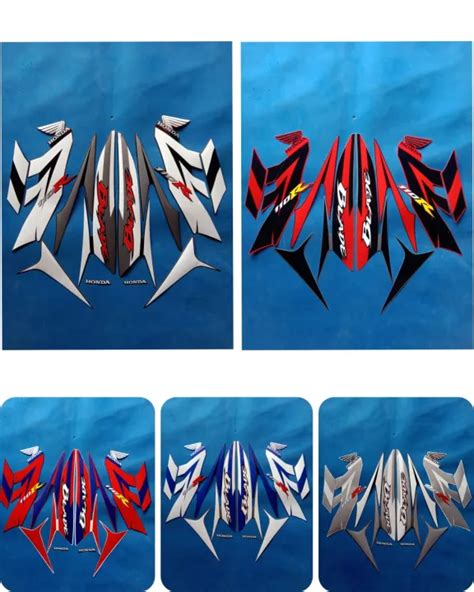 Striping Stiker Lis Body Motor Full Set Honda Blade 110 R CW 2009