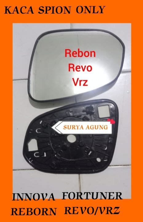 Kaca Spion Only Toyota Innova Reborn Fortuner Vrz Revo Kanan Kiri Harga