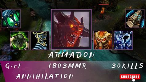 HoN Mid Wars Armadon Girl 1803 MMR YouTube