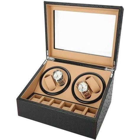 4 6 Coffret montre remontoir de montre automatique à 2 moteurs