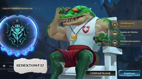 GAMEPLAY 32 RESUMIDA DE RENEKTON CONTRA EKKO WILD RIFT Jogo Game