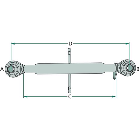 Mechanischer Oberlenker Mm Kat Gewinde M X Mit Kugelgelenk