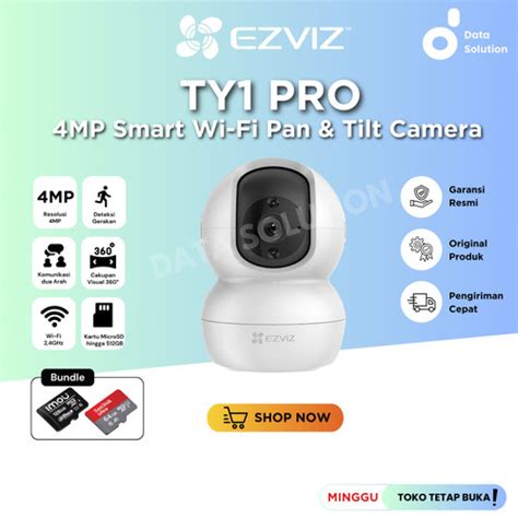 Jual Ezviz TY1 Pro 4MP 2K Wifi Pan Tilt Camera Smart Tracking Indoor