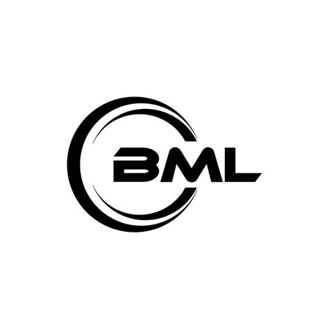 BML letter logo design in illustration. Vector logo, calligraphy ...