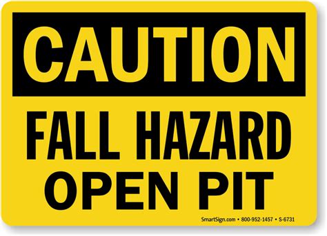 Fall Hazard Signs - MySafetySign.com