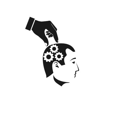 Premium Vector Mind Control Black Icon