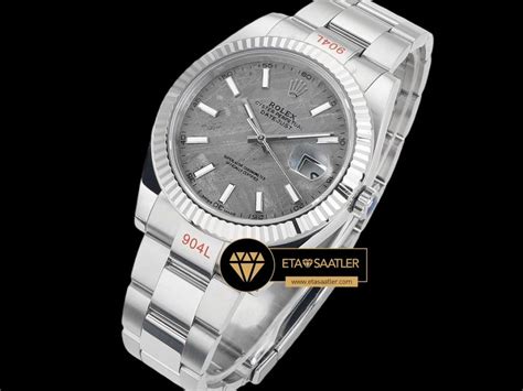 Rolex Datejust Gri Göktaşı Kadran 3235 Oyster 41mm Super Clone ETA