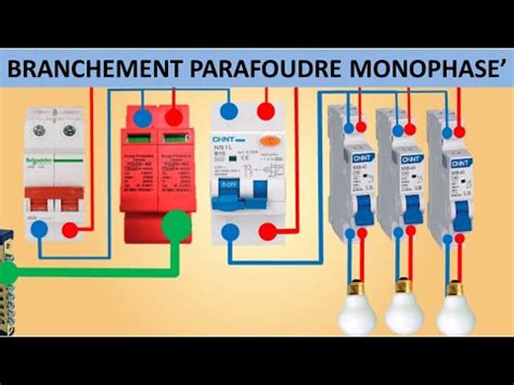 Branchement Parafoudre Monophase Youtube