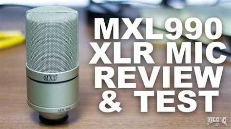 MXL 990 XLR Condenser Mic Review Test YouTube