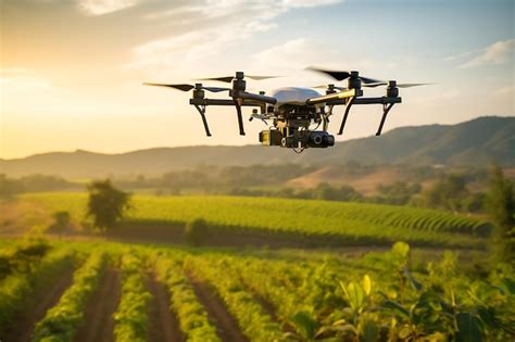 Premium Ai Image Smart Agriculture Using Drones And Iotfuture Vision City