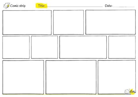 Comic Strip Template | at the minute