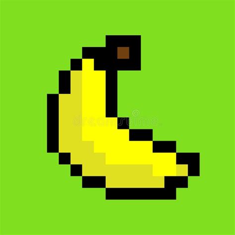 Minecraft Banana Pixel Art