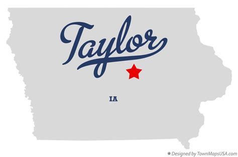 Map of Taylor, Marshall County, IA, Iowa