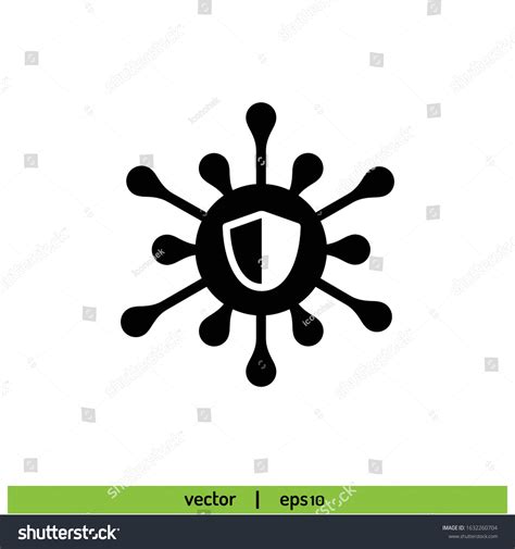 Corona Virus Shield Icon Protection Virus Stock Vector Royalty Free