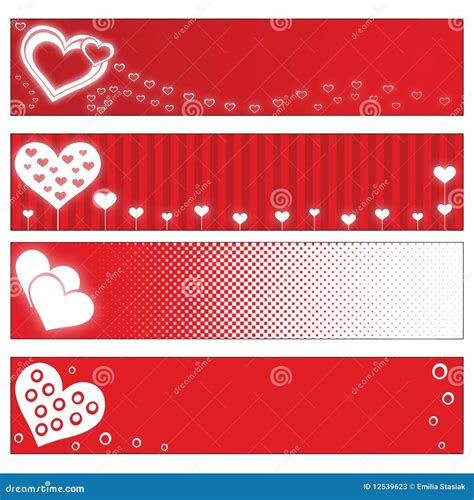 Valentines Day banners stock illustration. Illustration of valentines ...