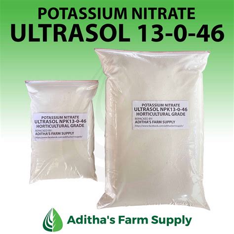 Ultrasol Npk Potassium Nitrate Kno Grams Kg Shopee