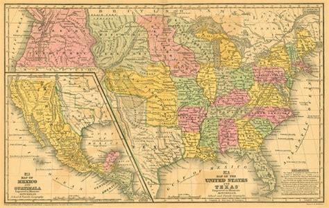 Old Map of America, America Map, USA Map, Map of USA, Map of United ...