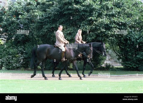 American President Ronald Reagan Astride The Horse Centennial Riding