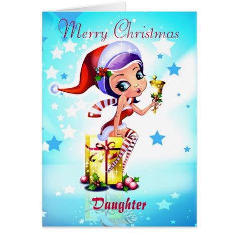 Merry Christmas Daughter Greeting Card Zazzle