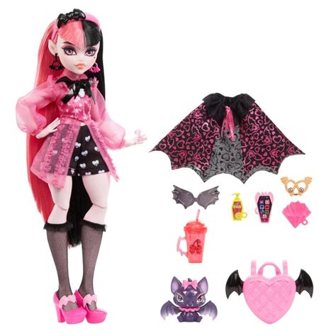 Monster High Puppe Draculaura Vampir Mit Fledermaus Und Accessoires