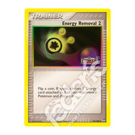 074 108 Energy Removal 2 Non Comune Reverse Foil Stamp ENG MINT