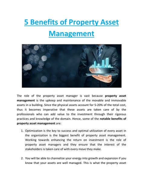 Ppt 5 Benefits Of Property Asset Management Powerpoint Presentation Free Download Id 11384142