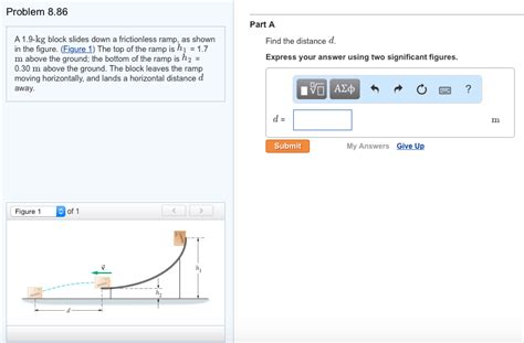 Solved Problem Part A A Kg Block Slides Down A Chegg