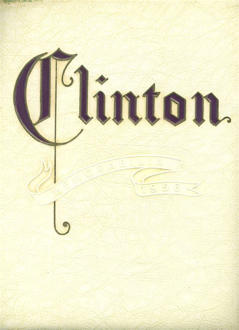 1958 yearbook from Clinton High School from Clinton, Massachusetts for sale