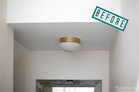 DIY Ceiling Light Shades (a.k.a. Hide Your Ceiling Hooters)