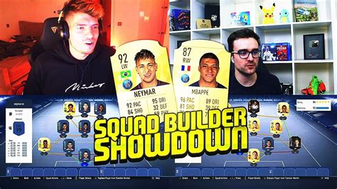 Mbappe Vs Neymar Squad Builder Showdown Fifa Vs Aj Fifa Youtube