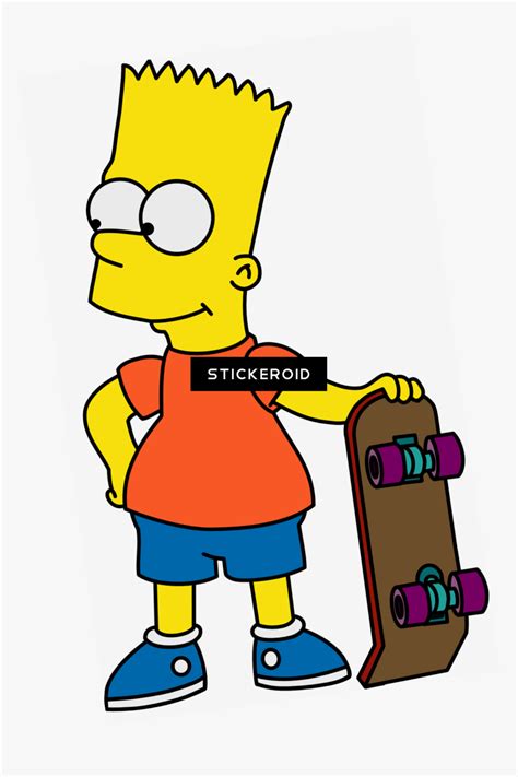 Drawings Of Bart Simpson On A Skateboard Nicholas Jones