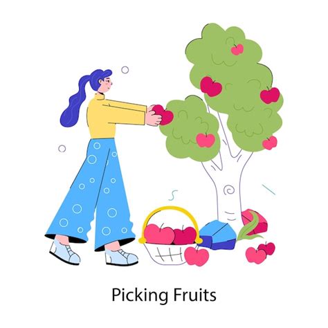 Premium Vector Check Out Doodle Mini Illustration Of Picking Fruits