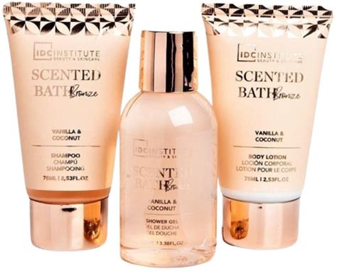 IDC Institute Подаръчен комплект Scented Bath Bronze с несесер 3