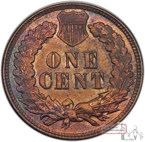 1906 Gem Brilliant Uncirculated Bu Toned Indian Head Cent Penny Unc 1c