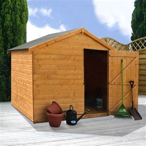 6 X 8 Windowless Tongue And Groove Reverse Apex Shed 10mm Solid Osb Floor Extended Delivery