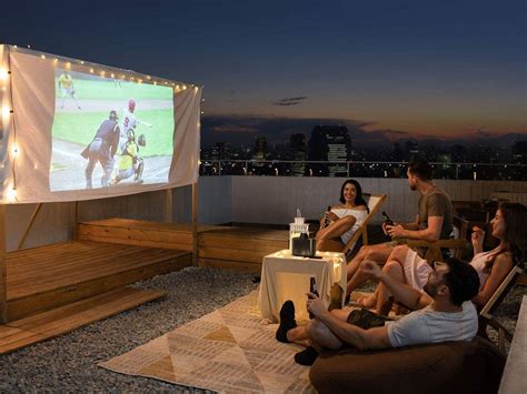 Best Outdoor Projector Outdoor Movie Screen Best Projector Outdoor