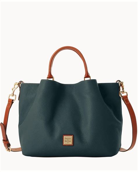 Dooney Bourke Pebble Grain Large Barlow In Green Lyst