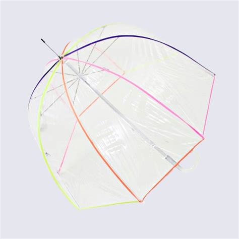 Parapluie Cloche Isotoner Parapluie Cloche Transparent Femme Neon