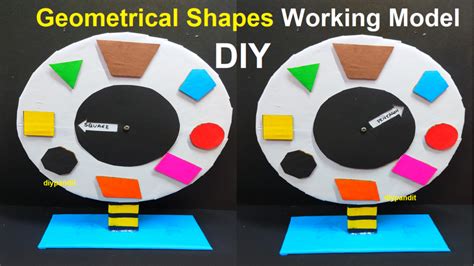 how to make geometrical shapes working model – maths project – maths ...