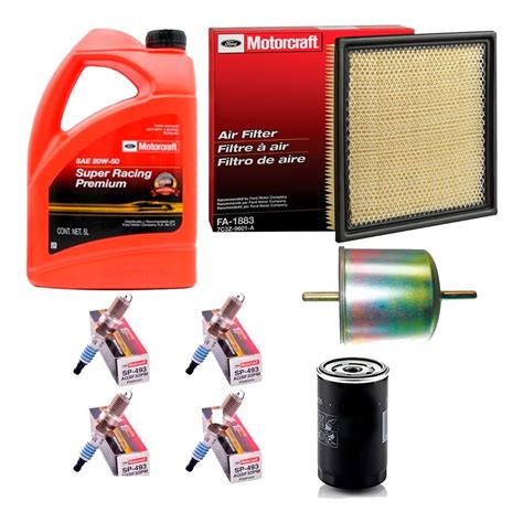 Kit De Afinación Ford Fiesta 1 3l 20w50 Bujias Motorcraft Mercado Libre