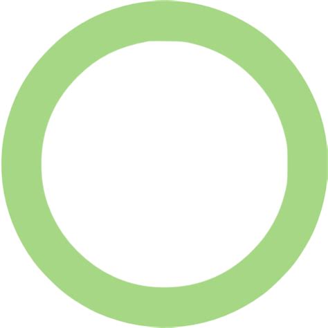 Guacamole green circle outline icon - Free guacamole green shape icons