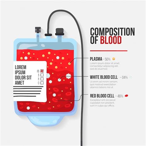 Premium Vector Hand Drawn Composition Of Blood Infographic