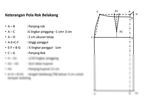 Solution Membuat Pola Dasar Rok Studypool