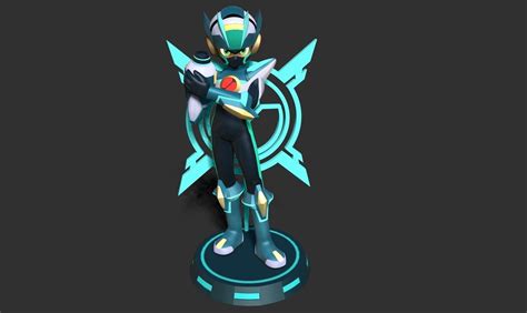 Mega Man X Dive 3d Model 3d Printable Cgtrader