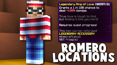 All Romero Locations For New Legendary Talisman Hypixel Skyblock