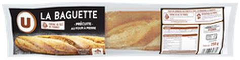 Baguette précuite sur four à pierre U 250 g La Belle Vie Courses